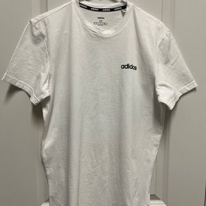 Teen boy, white Adidas shirt